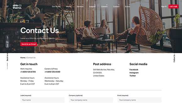 Demo: Landing Page - Active Records Agency
